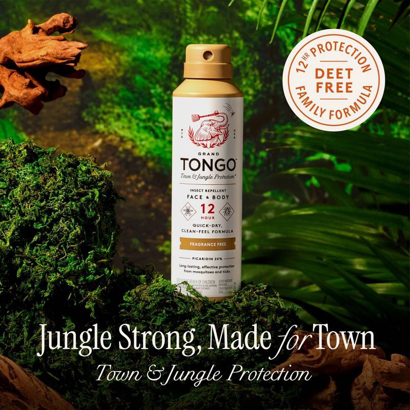 slide 3 of 7, Grand Tongo DEET-Free Picaridin Insect Repellent Family Formula - Fragrance Free - 4.5oz, 4.5 oz