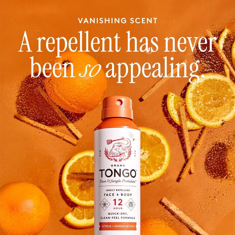 slide 4 of 7, Grand Tongo DEET-Free Picaridin Insect Repellent Family Formula - Citrus + Sandalwood - 4.5oz, 4.5 oz