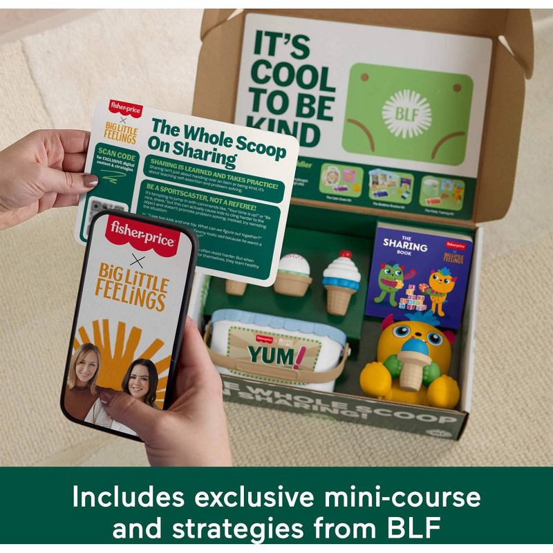slide 5 of 6, Fisher-Price Big Little Feelings Sharing Kit: Set of Toys & Tips for Toddlers & Kids, 1 ct