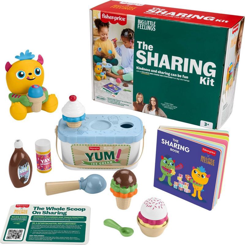 slide 1 of 6, Fisher-Price Big Little Feelings Sharing Kit: Set of Toys & Tips for Toddlers & Kids, 1 ct