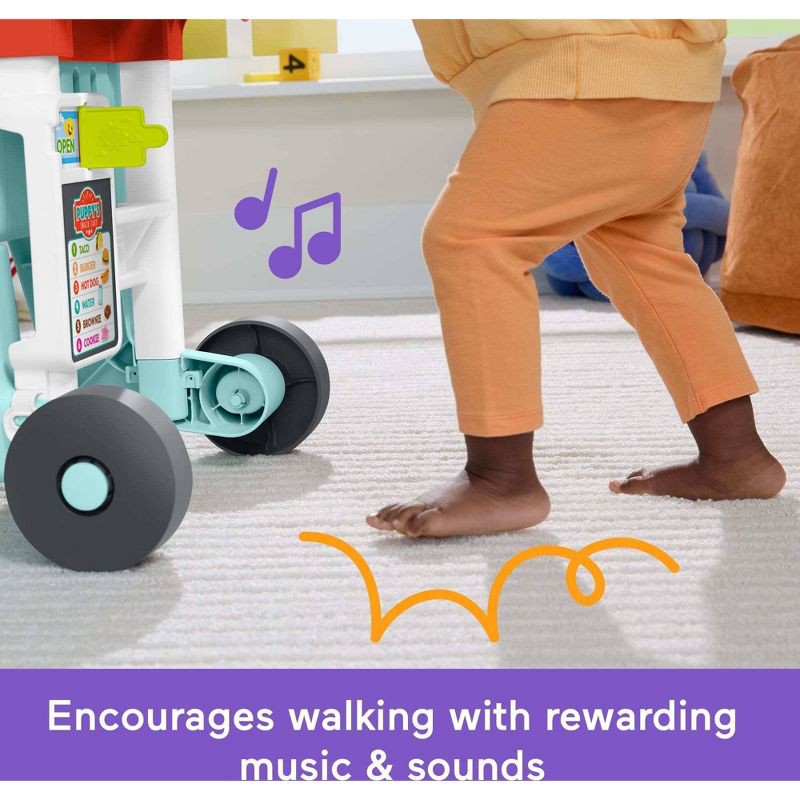 slide 4 of 6, Laugh & Learn Sit Stride & Serve Food Cart, 1 ct