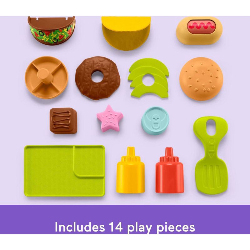 slide 5 of 6, Laugh & Learn Sit Stride & Serve Food Cart, 1 ct