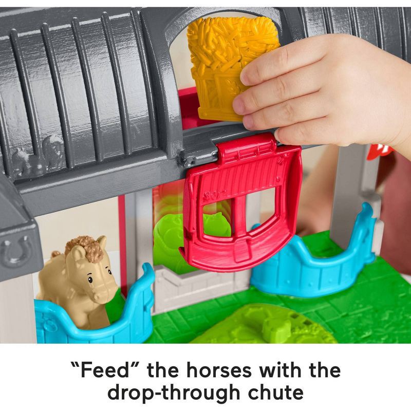 slide 4 of 6, Little People Stable Playset, 1 ct