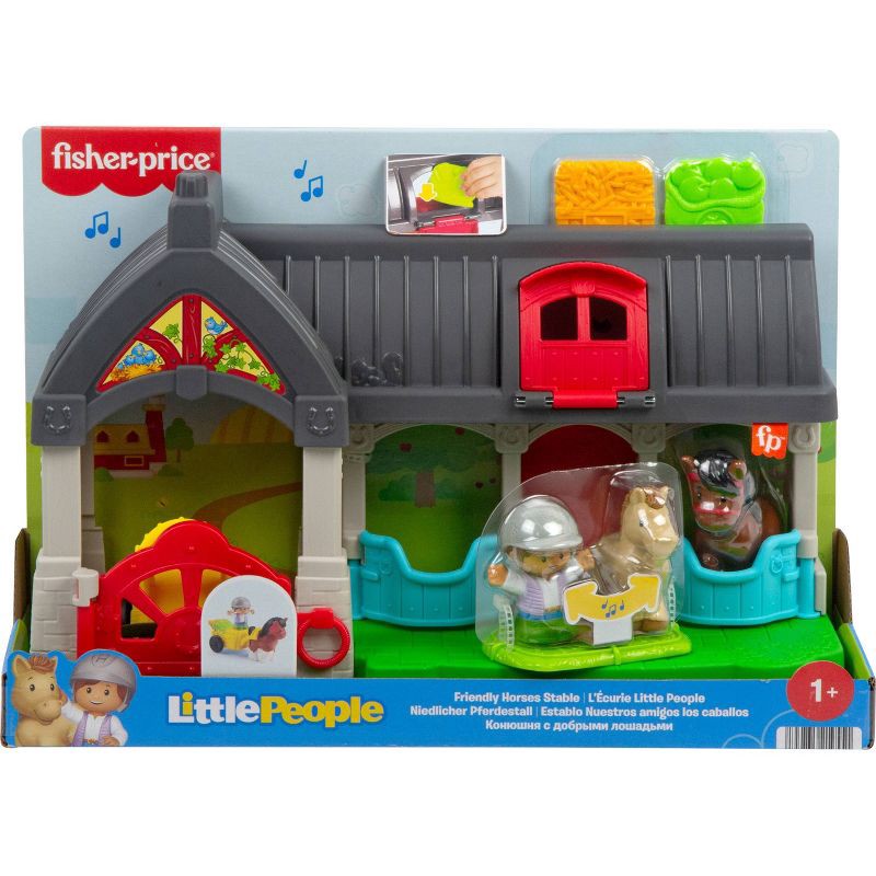 slide 6 of 6, Little People Stable Playset, 1 ct