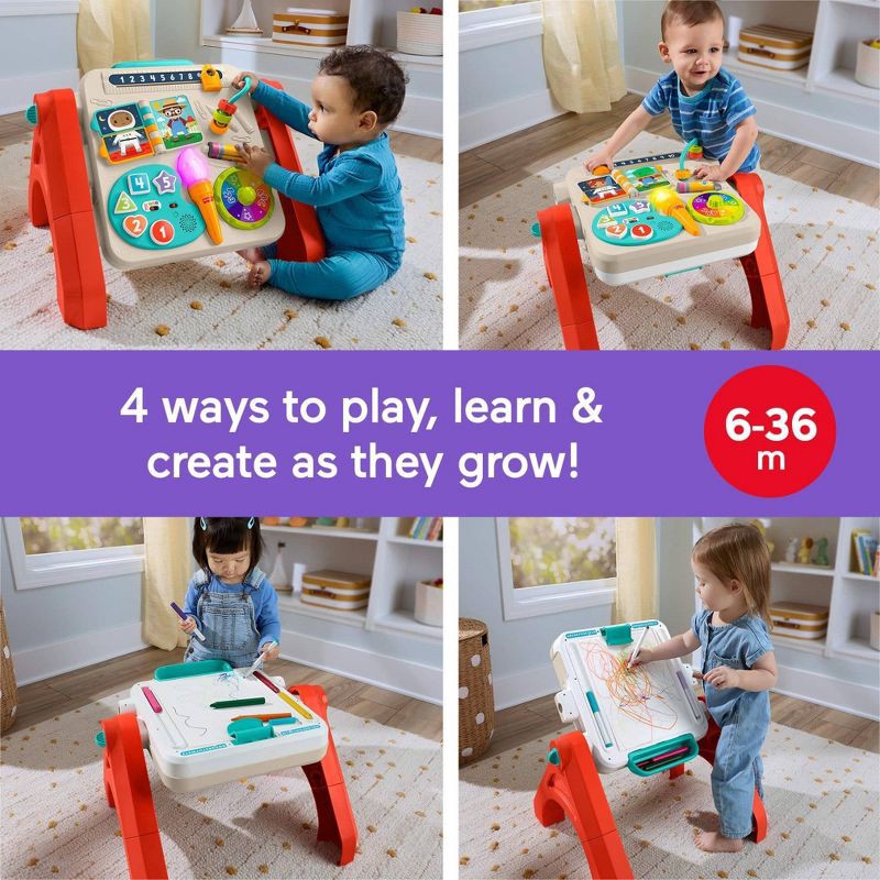 slide 2 of 6, Laugh & Learn 4-In-1 Table To Easel, 1 ct