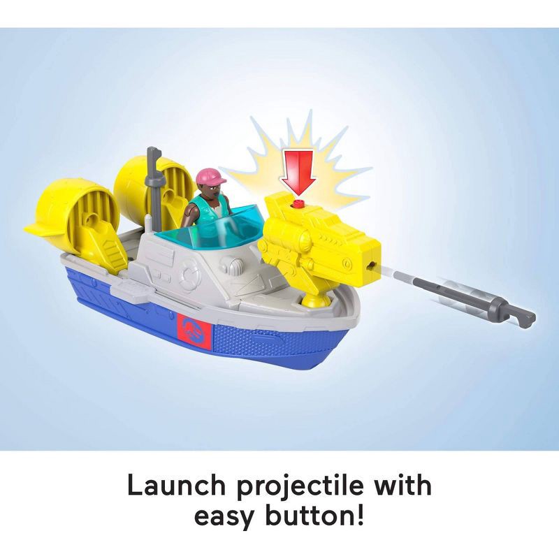 slide 4 of 6, Fisher-Price Imaginext Jurassic World Rebirth Aqua Chomp Chase Mosasaurus Dinosaur Toy Playset, 1 ct