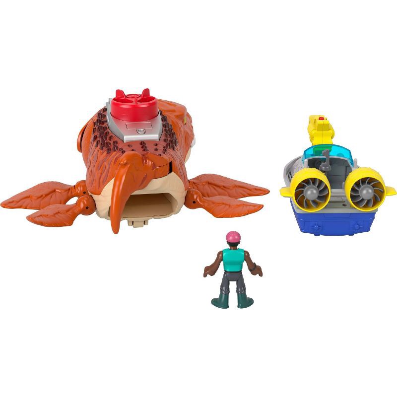 slide 6 of 6, Fisher-Price Imaginext Jurassic World Rebirth Aqua Chomp Chase Mosasaurus Dinosaur Toy Playset, 1 ct