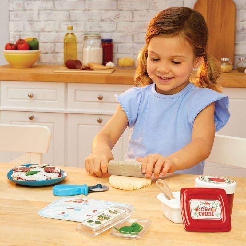 slide 5 of 6, Little Tikes Creative Chefs Pizza Kit with Special Make-It Mix Play Sand 18+ Accessories, 1 ct