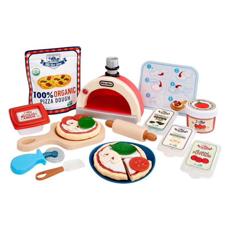 slide 1 of 6, Little Tikes Creative Chefs Pizza Kit with Special Make-It Mix Play Sand 18+ Accessories, 1 ct