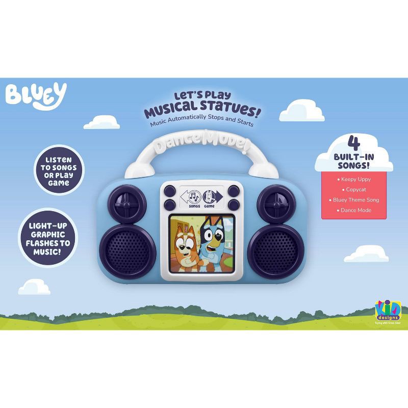 slide 3 of 8, Bluey Freeze Dance Boombox, 1 ct