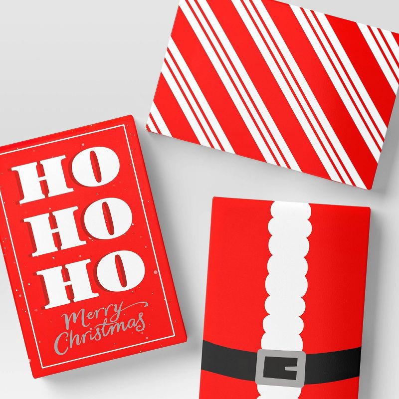 slide 2 of 3, 3ct Christmas Candy Cane Wishes Flat Box - Wondershop™, 3 ct