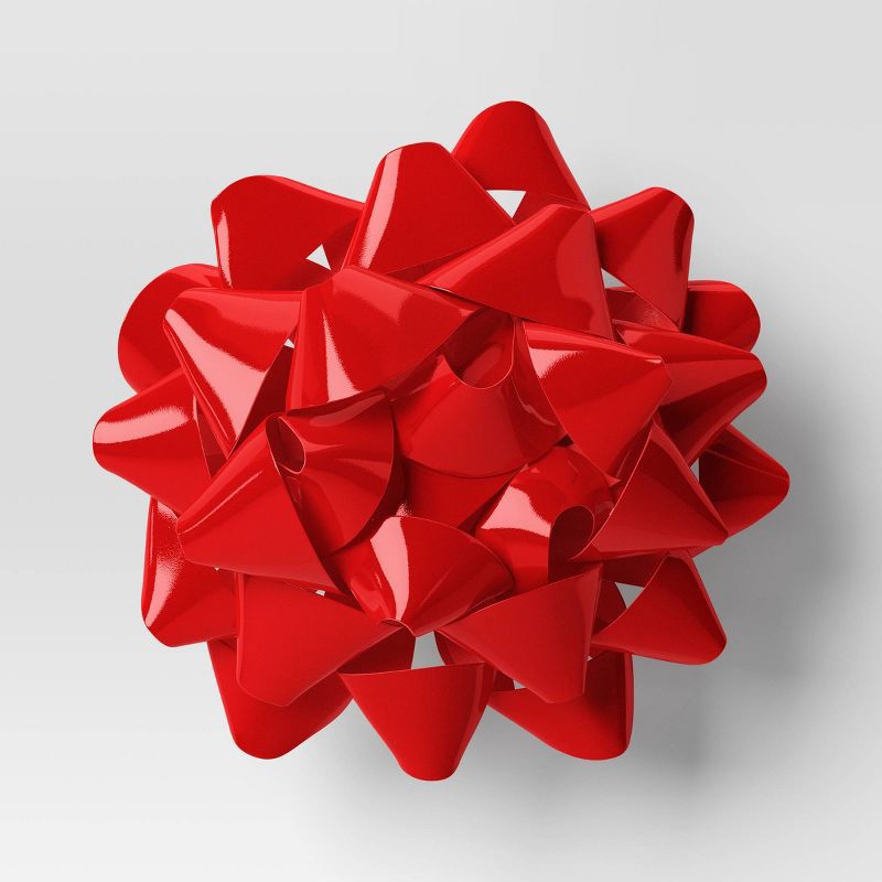 slide 1 of 3, Christmas Candy Cane Wishes Giant Bow Red - Wondershop™, 1 ct