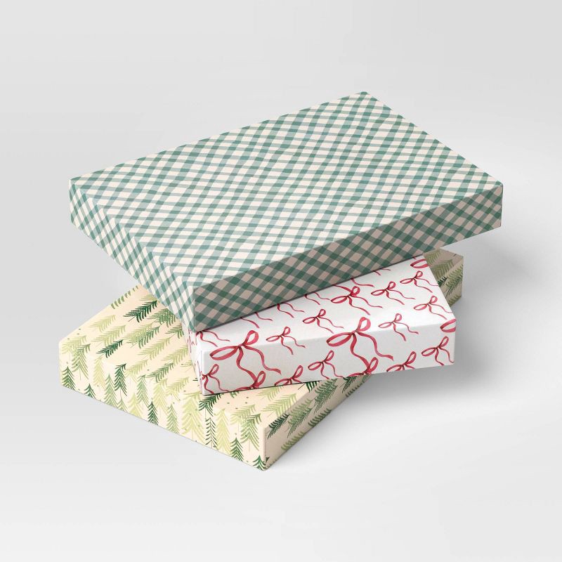 slide 1 of 3, 3ct Christmas Holiday Cheer Shirt Boxes - Wondershop™, 3 ct