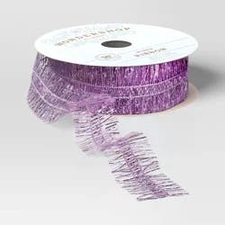 36' Christmas Premium Tinsel Ribbon Purple - Wondershop™