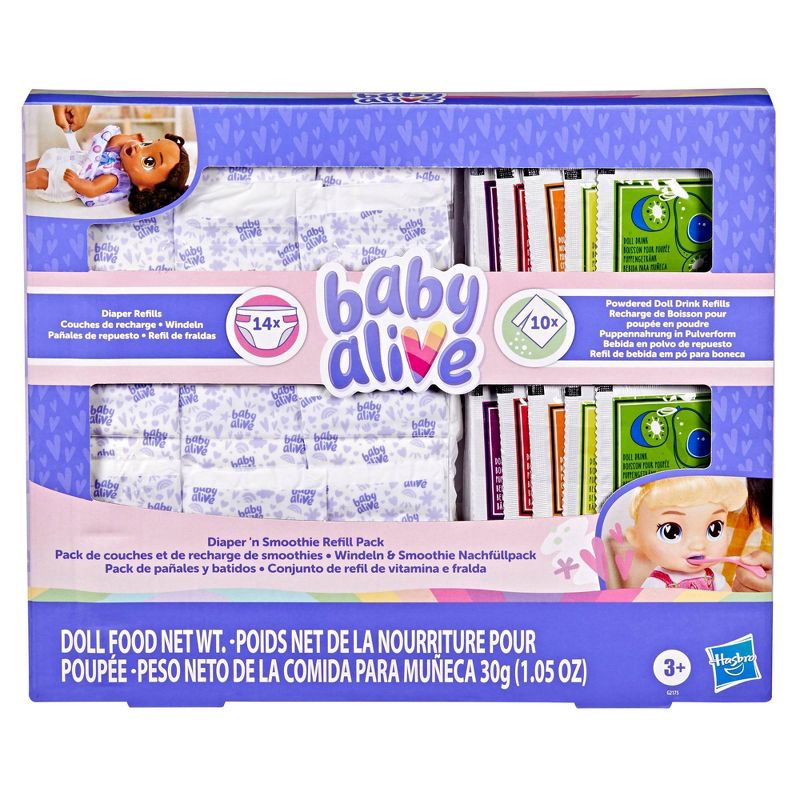slide 3 of 4, Baby Alive Diaper 'n Smoothie Refill Pack, 1 ct