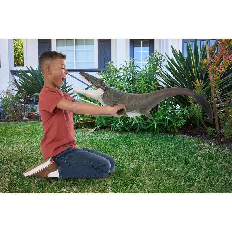 slide 2 of 6, Jurassic World Rebirth Super Colossal Mosasaurus Action Figure, Dinosaur Toy, 1 ct