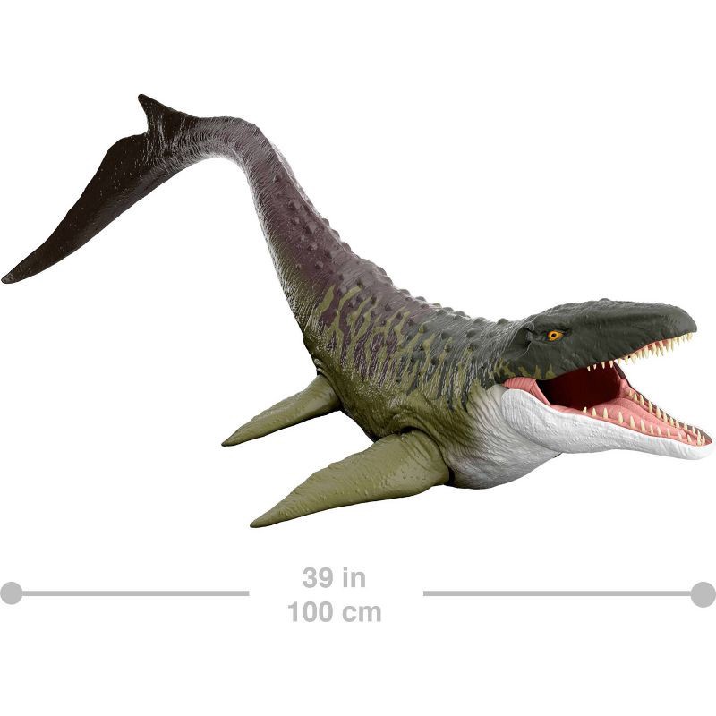 slide 3 of 6, Jurassic World Rebirth Super Colossal Mosasaurus Action Figure, Dinosaur Toy, 1 ct
