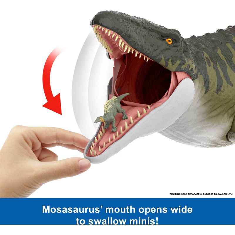 slide 4 of 6, Jurassic World Rebirth Super Colossal Mosasaurus Action Figure, Dinosaur Toy, 1 ct