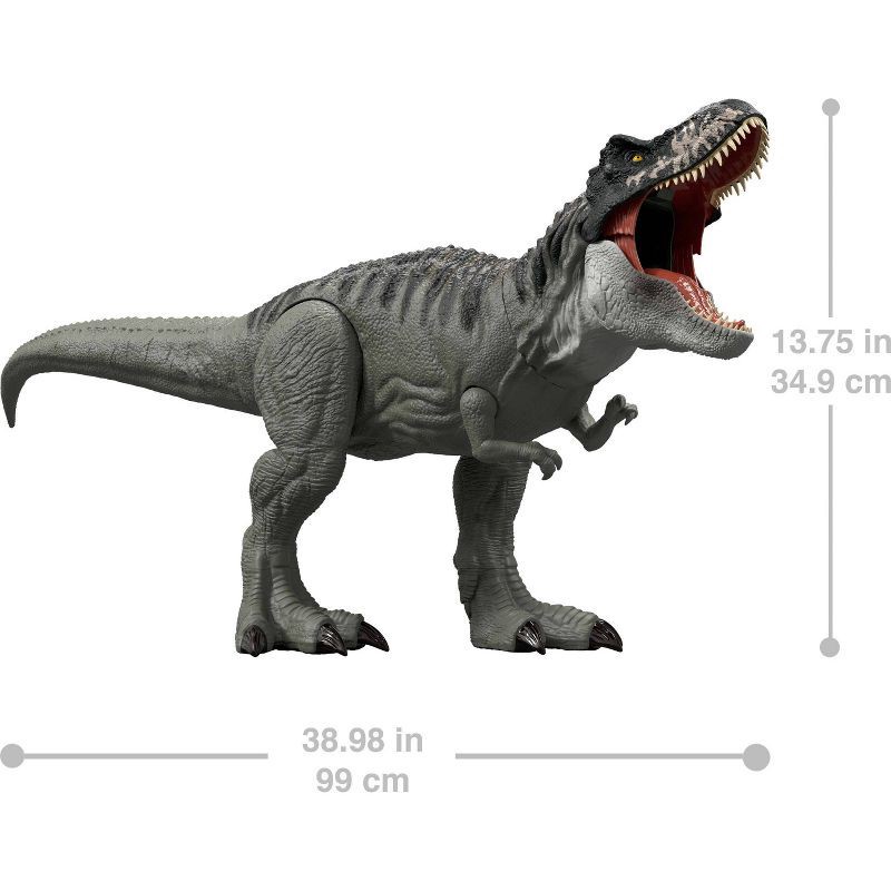 slide 6 of 6, Jurassic World Rebirth Super Colossal Tyrannosaurus Rex Action Figure, T-Rex Dinosaur Movie Toy, 1 ct