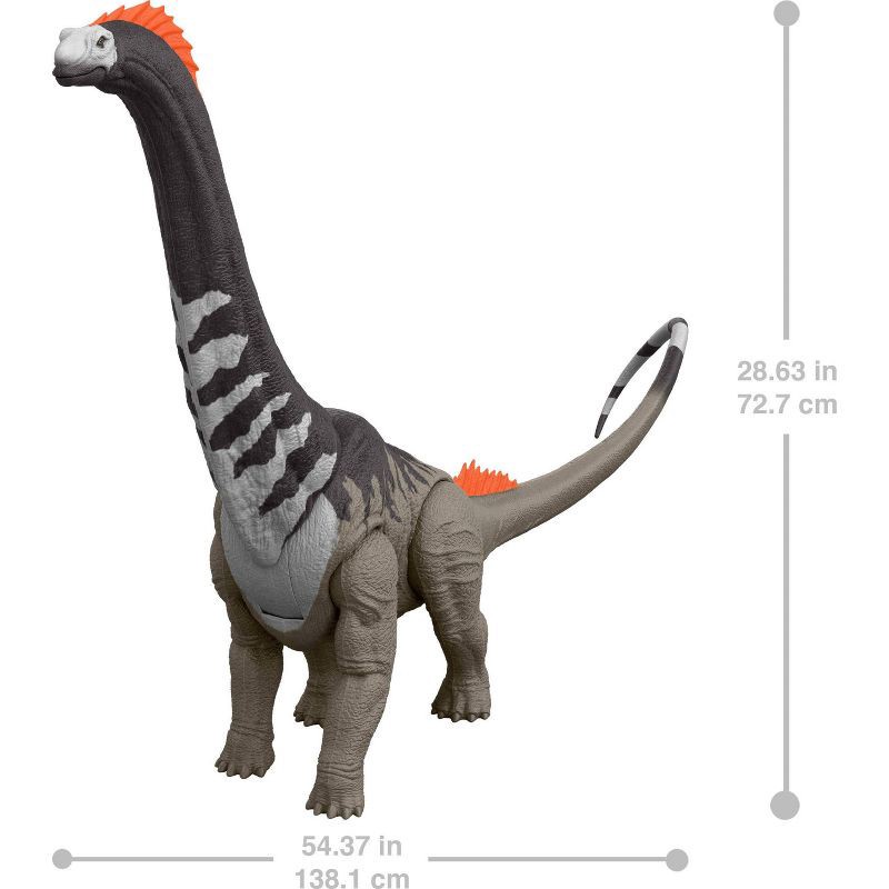 slide 5 of 6, Jurassic World Rebirth Super Colossal Titanosaurus Dinosaur, 53 Inch Long Movie-Accurate Herbivore, 1 ct