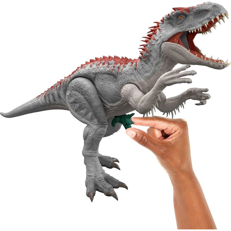 slide 2 of 5, Jurassic World Electronic Real Feel Indominus Rex, Reimagined Dinosaur Action Figure Toy, 1 ct