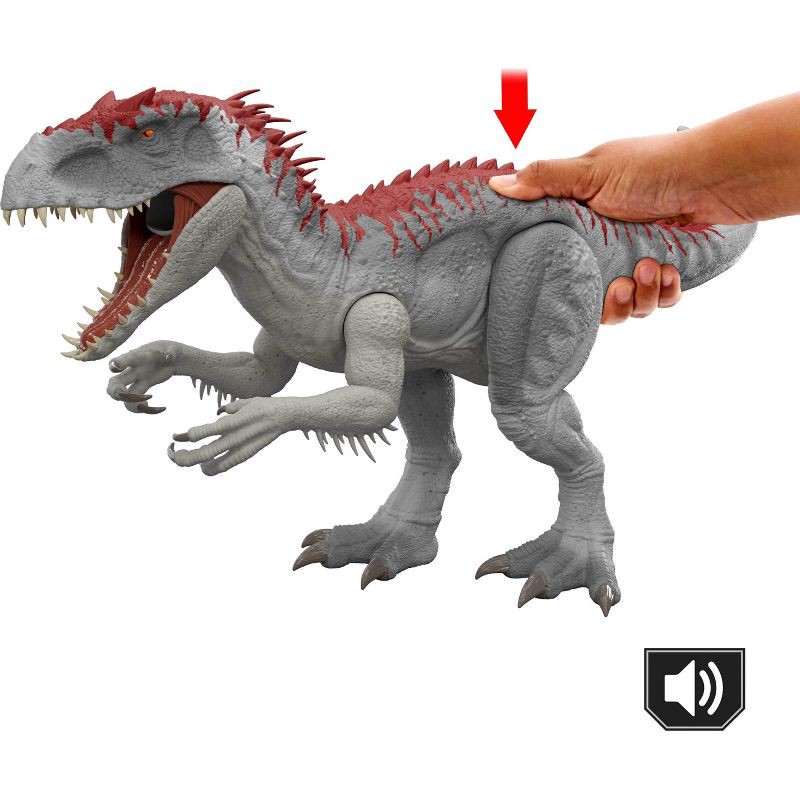 slide 5 of 5, Jurassic World Electronic Real Feel Indominus Rex, Reimagined Dinosaur Action Figure Toy, 1 ct