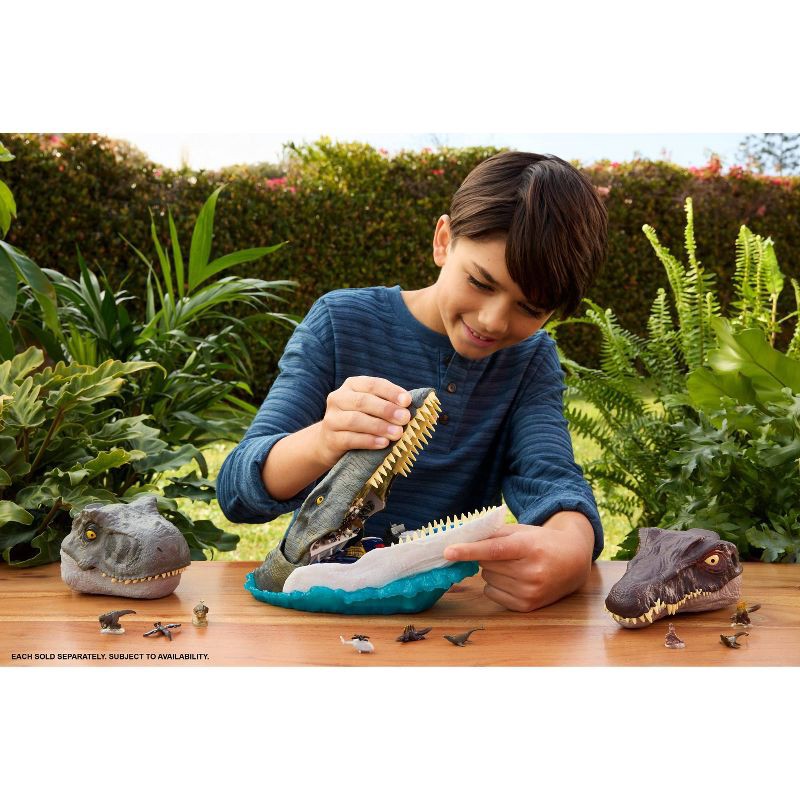 slide 2 of 6, Jurassic World Rebirth Deluxe Mosasaurus Playset, 7 Interactive Features & Sound FX, 6 Micro Figures, 1 ct