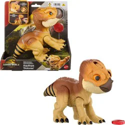Jurassic World Rebirth Primal Protector Aquilops Dolores Interactive Dinosaur Toy, Attack & Sounds