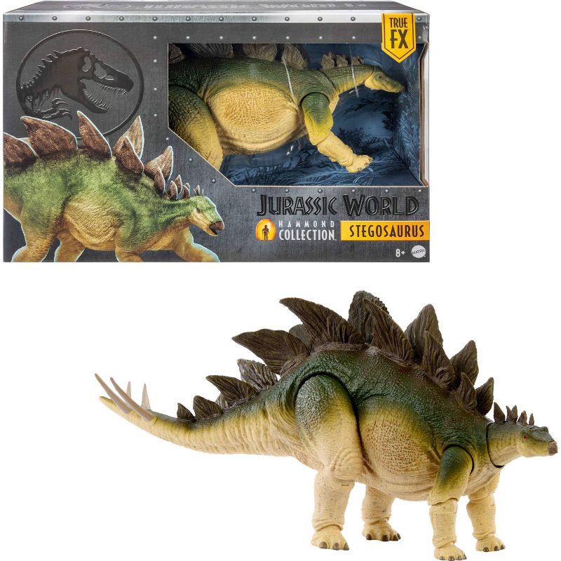 slide 1 of 6, Jurassic World Hammond Collection Lost World Jurassic Park Stegosaurus Action Figure - Large Dinosaur, 1 ct
