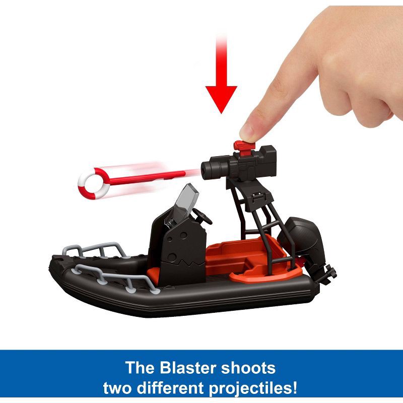 slide 4 of 8, Jurassic World Rebirth Storypack with Raft, Villain Dino1, Adult, Child & Aquilops, Island Escape, 1 ct