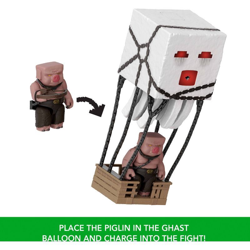 slide 5 of 6, Minecraft Blast Attack Ghast Action Figure Set with Sounds & More Inspired by the Movie, 1 ct