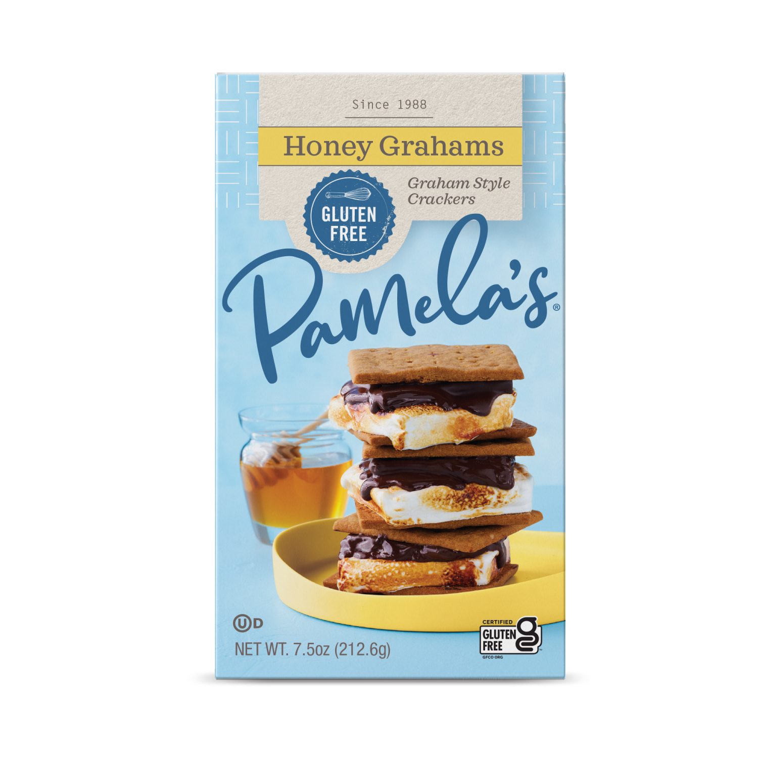 slide 1 of 7, Pamela's Graham Style Honey Grahams Crackers 7.5 oz, 7.5 oz