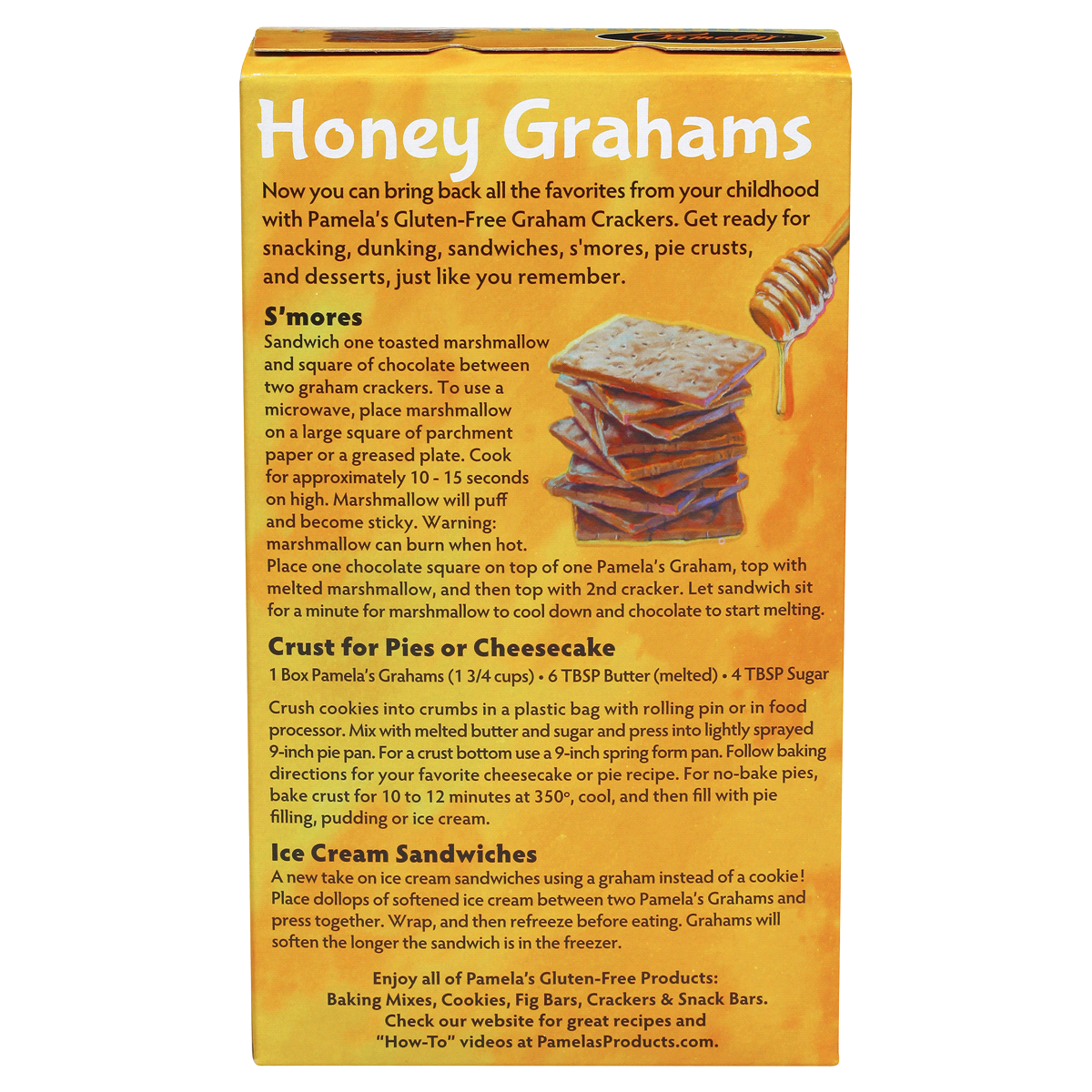 slide 4 of 7, Pamela's Graham Style Honey Grahams Crackers 7.5 oz, 7.5 oz