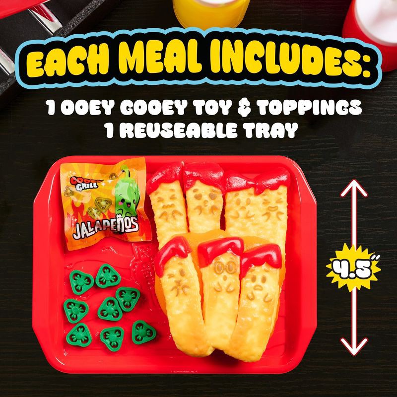 slide 6 of 7, Just Play Ooey Gooey Gooey Grill Assortment Squooshy and Stretchy Soft Sensory Toy for Kids and Adults, 1 ct