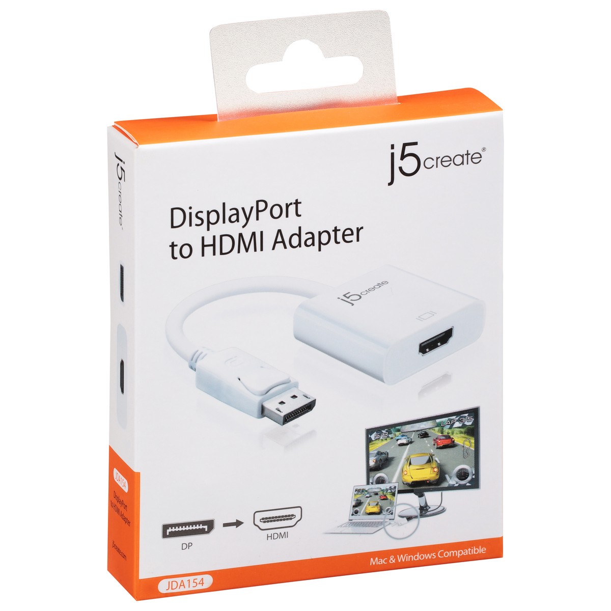 slide 2 of 9, j5create Display Port HDMI Adapter 1 ea, 1 ct