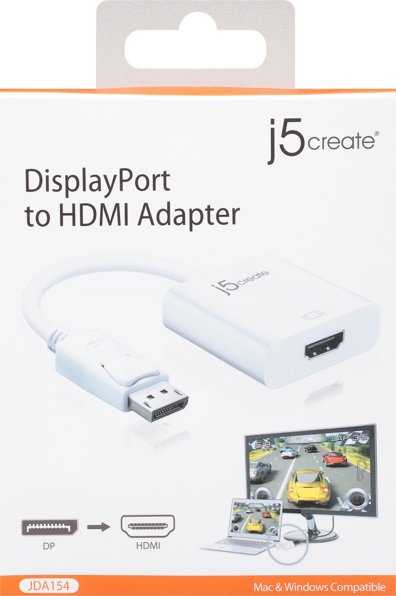 slide 6 of 9, j5create Display Port HDMI Adapter 1 ea, 1 ct
