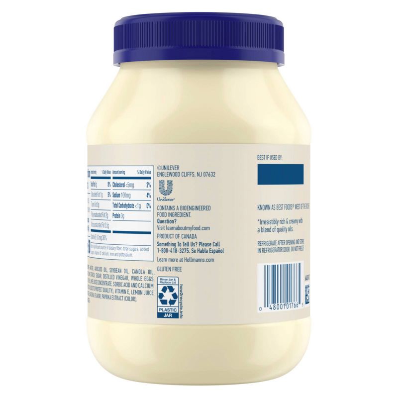 slide 4 of 7, Hellmann's Avocado Oil Mayonnaise - 30oz, 30 oz