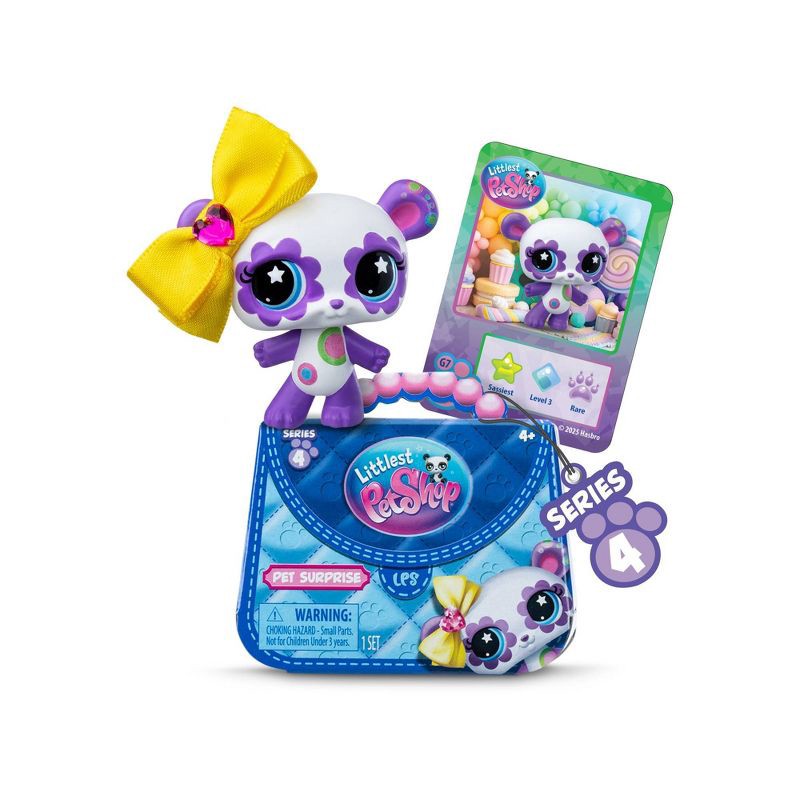 slide 1 of 9, Littlest Pet Shop Surprise Singles - Series 4, Collectible Figures: Plastic Mini Pet Figure by Hasbro, 1 ct