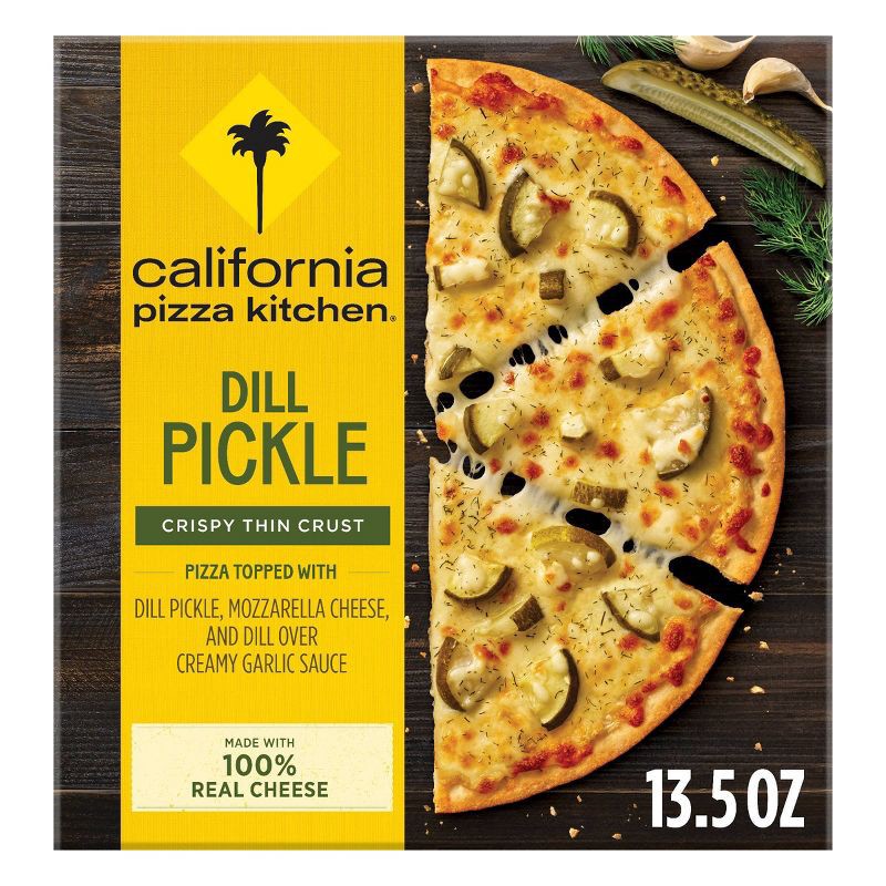 slide 1 of 7, California Pizza Kitchen Dill Pickle Thin Crust Frozen Pizza - 14.7oz, 14.7 oz