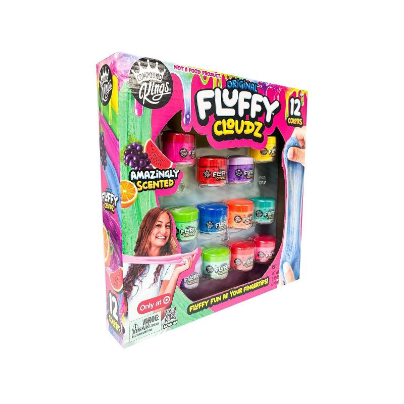 slide 5 of 6, Compound Kings Fluffy Cloudz Box Set - 12pk: Creative Thinking Slimes, 1.6 Net Weight, 12 Pieces, 12 ct