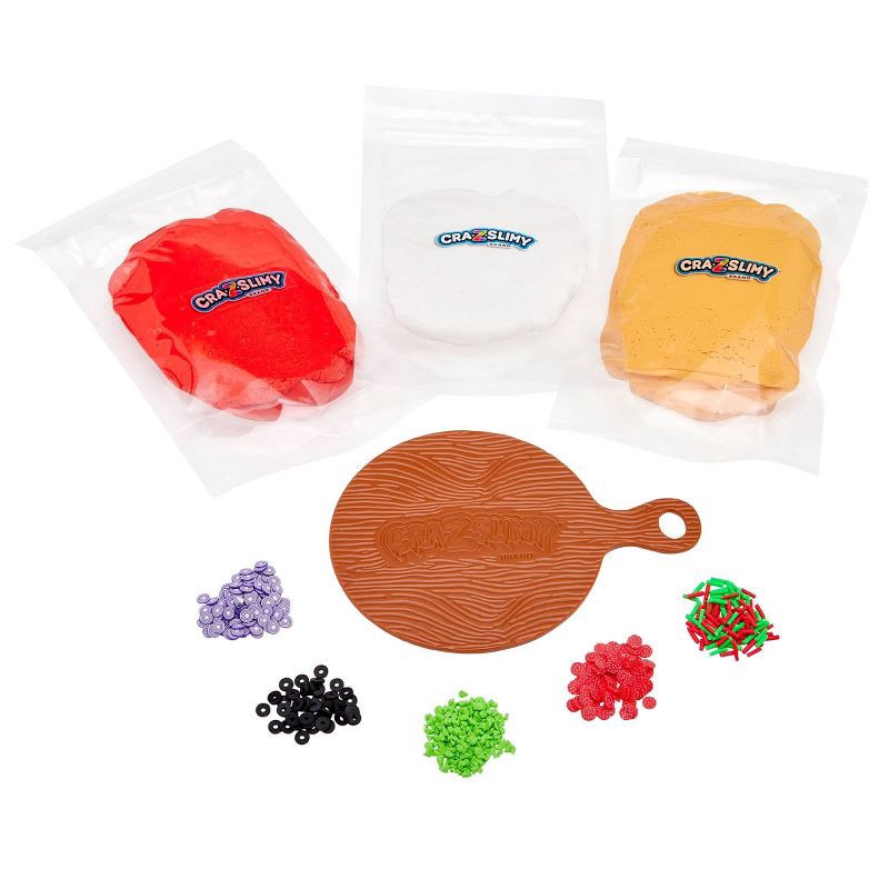 slide 4 of 9, Cra-Z-Slimy Pizza Slimes and Putties, 1 ct