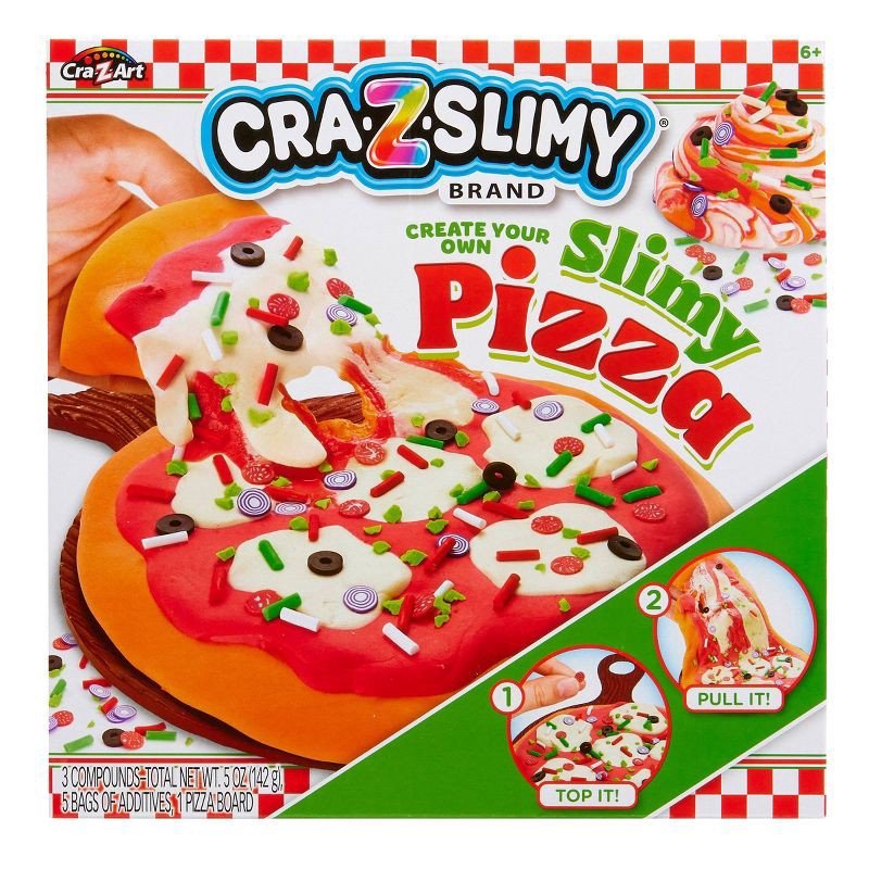 slide 1 of 9, Cra-Z-Slimy Pizza Slimes and Putties, 1 ct