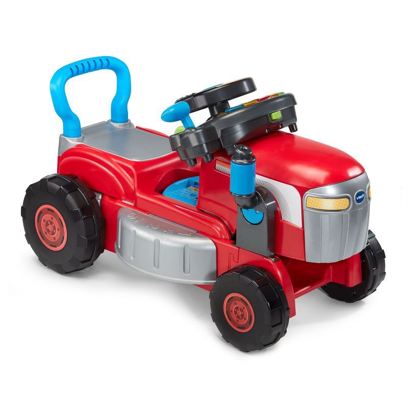 slide 1 of 10, VTech Get Growing Tractor & Mower Ride-On, 1 ct