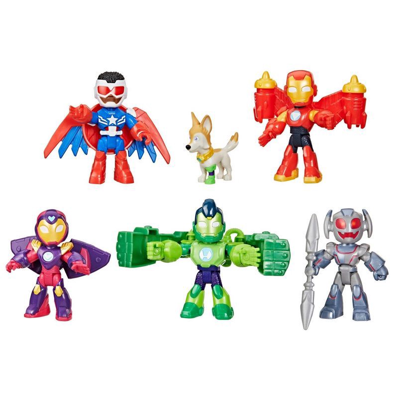 slide 2 of 5, Disney Marvel Iron Man and his Awesome Friends Armored-Up Avengers Pack, Christmas Gifts for Kids, 1 ct
