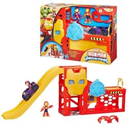 IRONMAN Marvel Iron Man and his Awesome Friends Iron Garage, Christmas Gifts for Kids