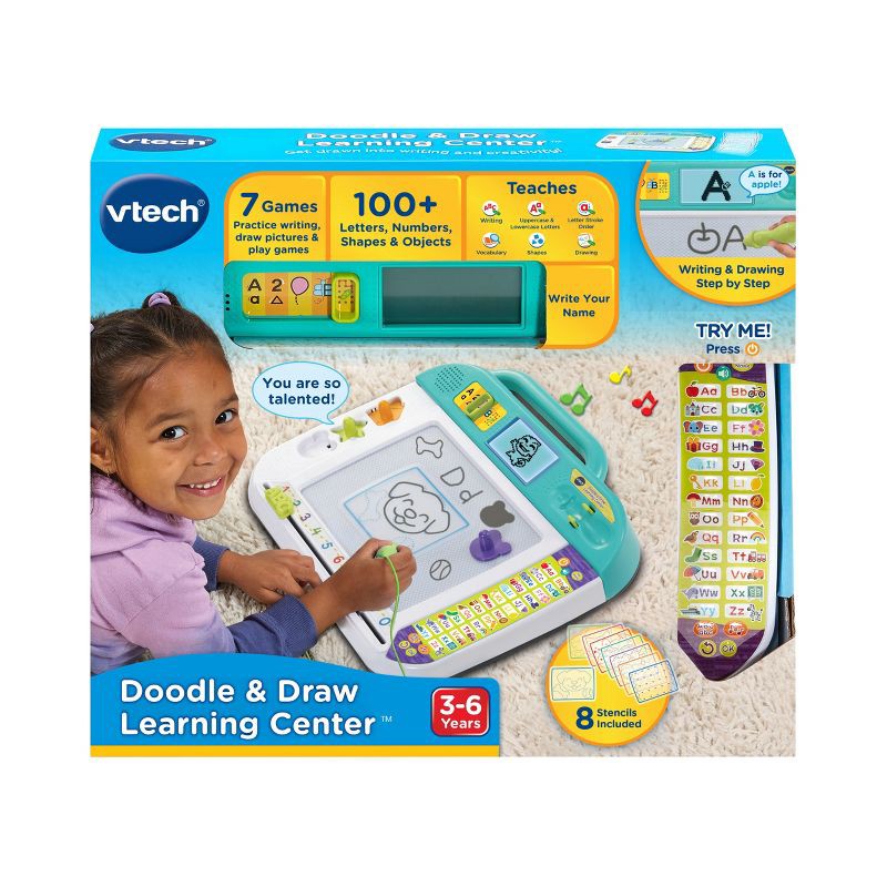 slide 7 of 7, VTech Doodle & Draw Learning Center, 1 ct