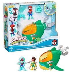Marvel Spidey and his Amazing Friends Water-Webs Doc Ock Sea Whaler, Christmas Gifts for Kids
