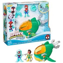 Marvel Spidey and his Amazing Friends Water-Webs Doc Ock Sea Whaler, Christmas Gifts for Kids