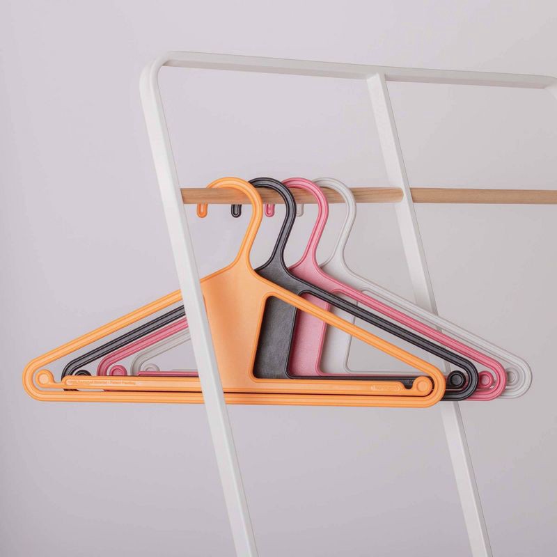 slide 4 of 9, Kangaroo Hangers 10pk Original Clothes Hangers Charcoal, 10 ct