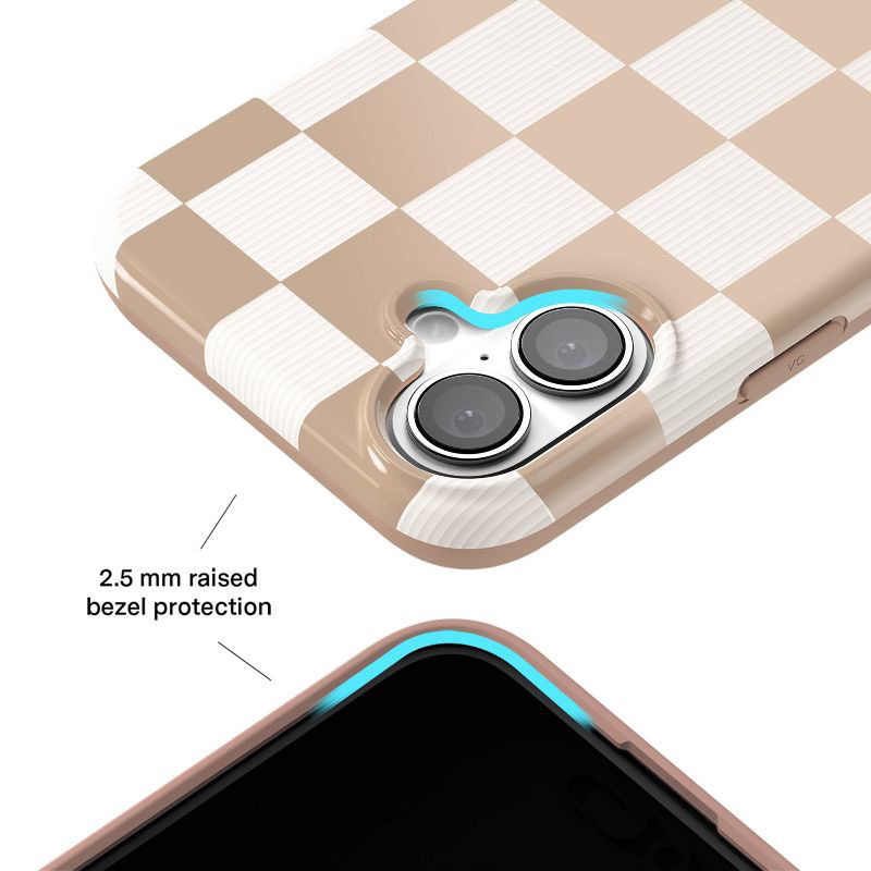 slide 2 of 6, VELVET CAVIAR iPhone 16 MagSafe Case - Nude Vibe Checker: Bump-Resistant Plastic, 1 ct